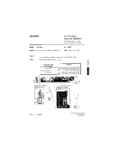 Sony HFP0262  Sony HiFi Service Bulletin HFP0262.PDF