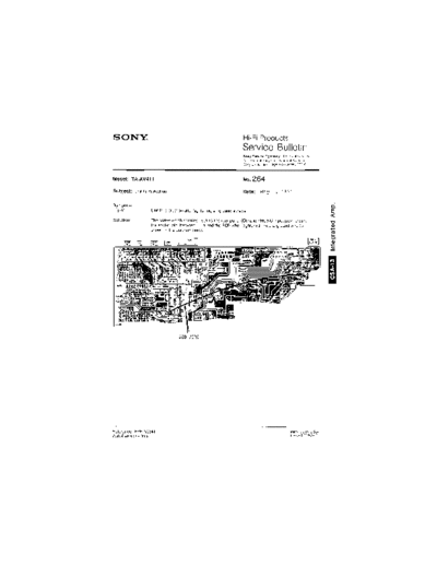 Sony HFP0264  Sony HiFi Service Bulletin HFP0264.PDF