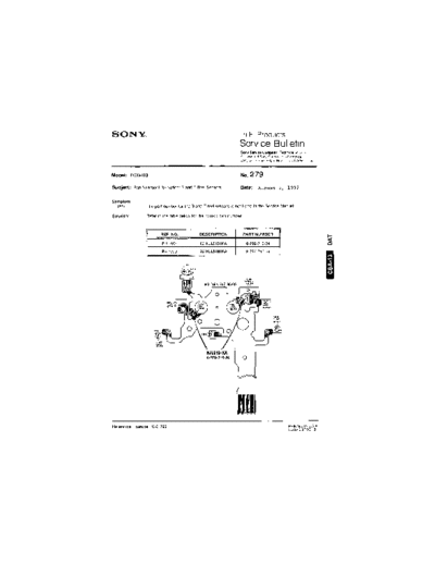 Sony HFP0279  Sony HiFi Service Bulletin HFP0279.PDF