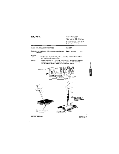 Sony HFP0281  Sony HiFi Service Bulletin HFP0281.PDF