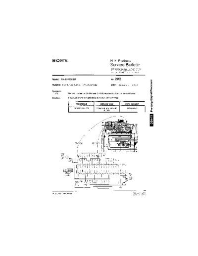 Sony HFP0282  Sony HiFi Service Bulletin HFP0282.PDF