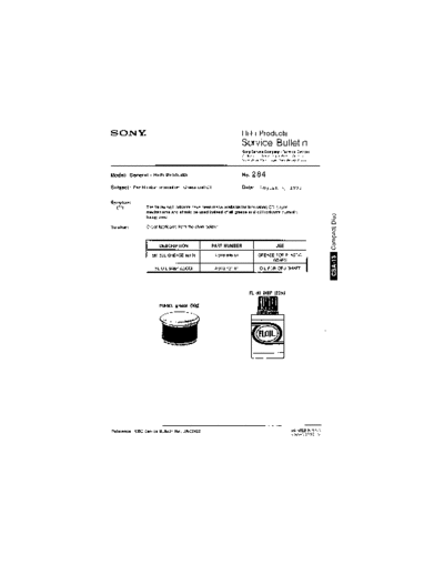 Sony HFP0284  Sony HiFi Service Bulletin HFP0284.PDF
