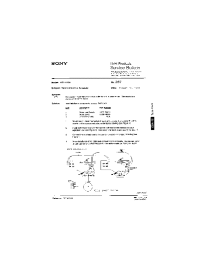 Sony HFP0287  Sony HiFi Service Bulletin HFP0287.PDF
