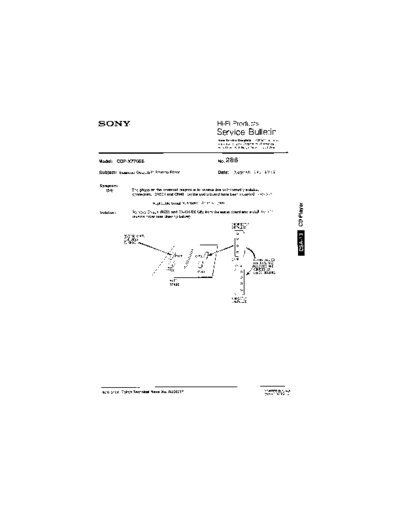 Sony HFP0288  Sony HiFi Service Bulletin HFP0288.PDF