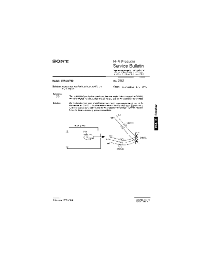 Sony HFP0292  Sony HiFi Service Bulletin HFP0292.PDF