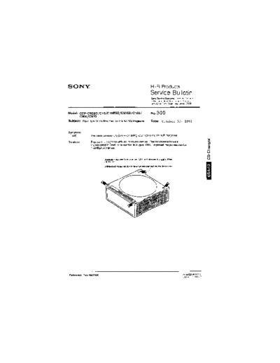 Sony HFP0300  Sony HiFi Service Bulletin HFP0300.PDF