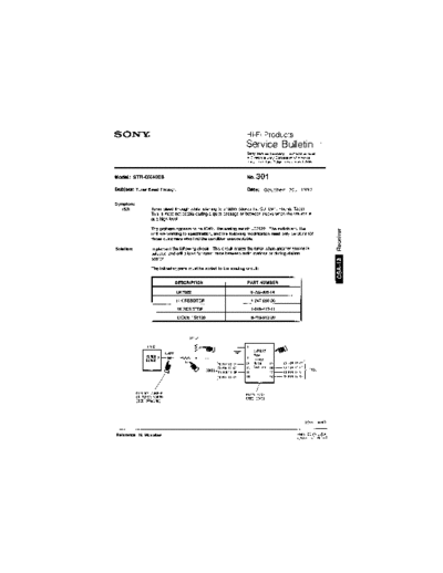 Sony HFP0301  Sony HiFi Service Bulletin HFP0301.PDF