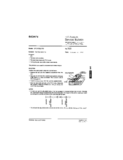 Sony HFP0303  Sony HiFi Service Bulletin HFP0303.PDF