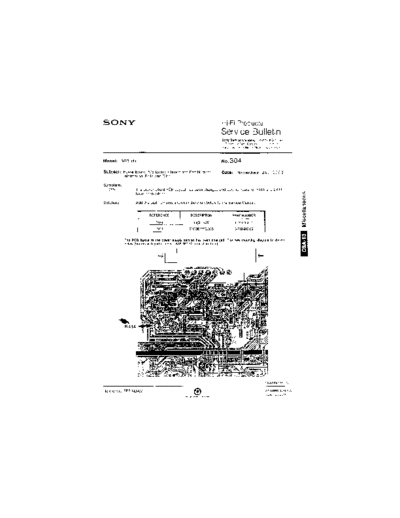 Sony HFP0304  Sony HiFi Service Bulletin HFP0304.PDF