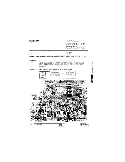 Sony HFP0312  Sony HiFi Service Bulletin HFP0312.PDF