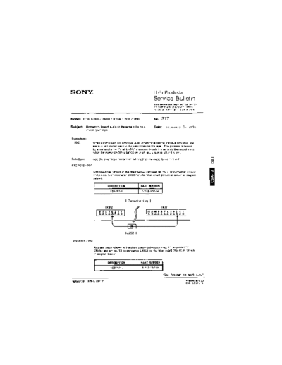 Sony HFP0317  Sony HiFi Service Bulletin HFP0317.PDF