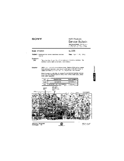 Sony HFP0335  Sony HiFi Service Bulletin HFP0335.PDF