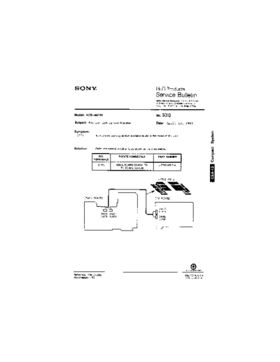 Sony HFP0338  Sony HiFi Service Bulletin HFP0338.PDF