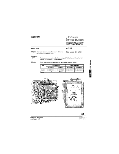 Sony HFP0339  Sony HiFi Service Bulletin HFP0339.PDF