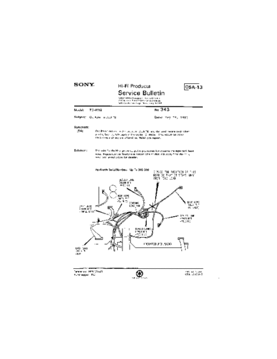 Sony HFP0343  Sony HiFi Service Bulletin HFP0343.PDF