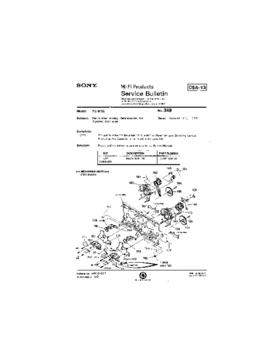 Sony HFP0349  Sony HiFi Service Bulletin HFP0349.PDF