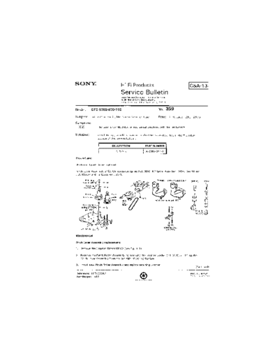 Sony HFP0359  Sony HiFi Service Bulletin HFP0359.PDF
