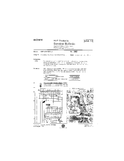 Sony HFP0362  Sony HiFi Service Bulletin HFP0362.PDF