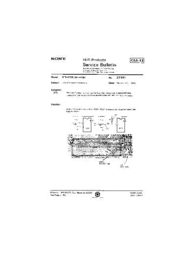 Sony HFP0371  Sony HiFi Service Bulletin HFP0371.PDF