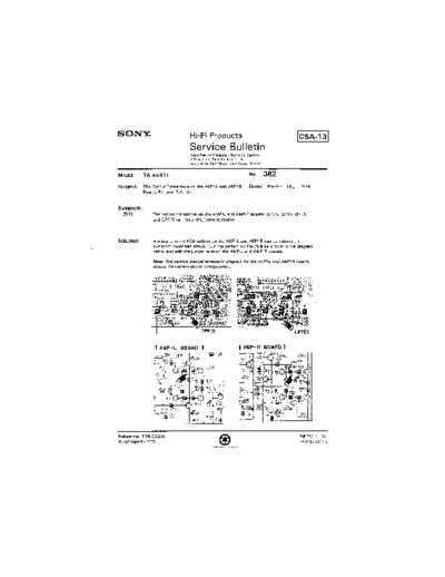 Sony HFP0382  Sony HiFi Service Bulletin HFP0382.PDF