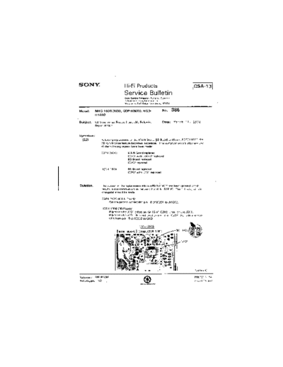 Sony HFP0386  Sony HiFi Service Bulletin HFP0386.PDF