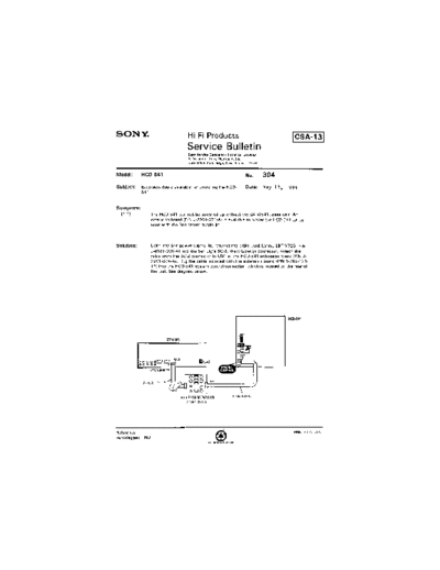 Sony HFP0394  Sony HiFi Service Bulletin HFP0394.PDF