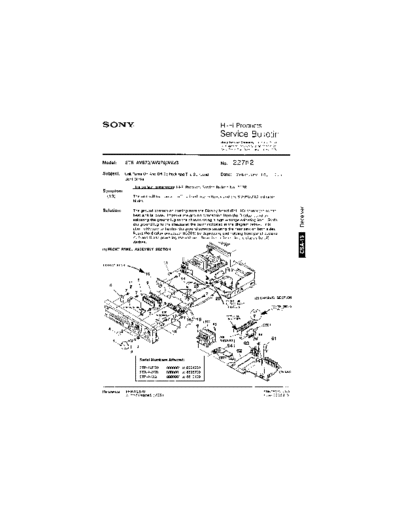 Sony HiFi -   Service Bulletin 227R2  Sony HiFi Service Bulletin HiFi - Sony Service Bulletin 227R2.pdf