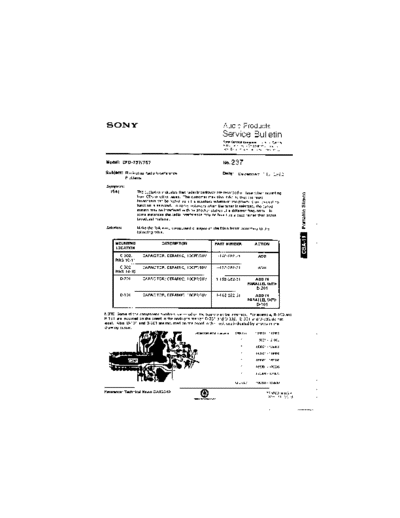 Sony HiFi -   Service Bulletin 237  Sony HiFi Service Bulletin HiFi - Sony Service Bulletin 237.pdf