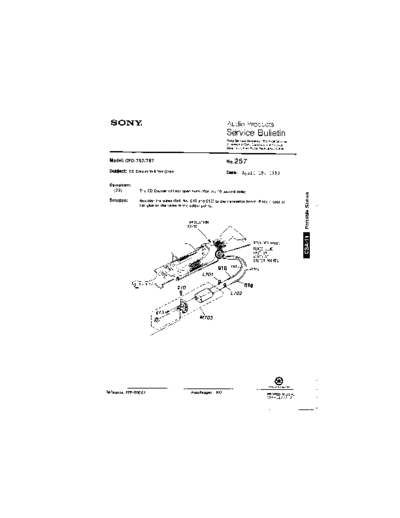 Sony HiFi -   Service Bulletin 257  Sony HiFi Service Bulletin HiFi - Sony Service Bulletin 257.pdf