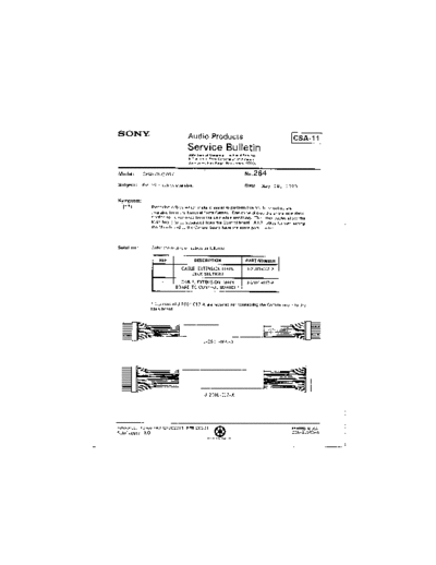 Sony HiFi -   Service Bulletin 264  Sony HiFi Service Bulletin HiFi - Sony Service Bulletin 264.pdf