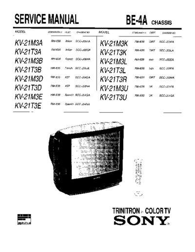 Sony KV-21M3-21T3-BE4A  Sony SONY KV chassis KV-21M3-21T3-BE4A.pdf