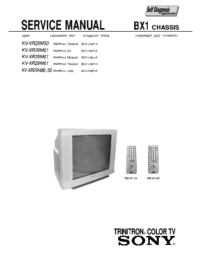 Sony KV-XR29M61 RM-W103 Thailand for tharuaele  Sony SONY KV chassis KV-XR29M61 RM-W103 Thailand_for tharuaele.pdf