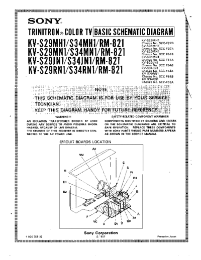 Sony KV-S29MH1 Ch G-1  Sony SONY KV chassis Sony KV-S29MH1 Ch G-1.pdf