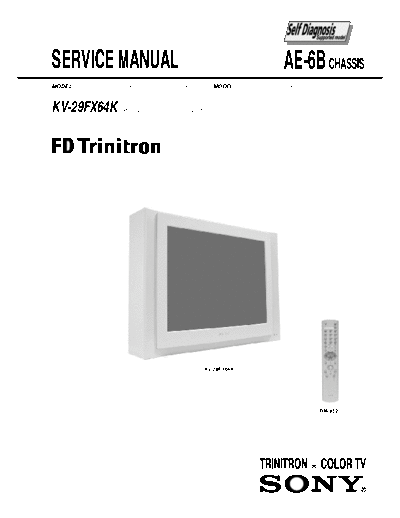 Sony kv-29fx64k  Sony SONY KV chassis kv-29fx64k.pdf