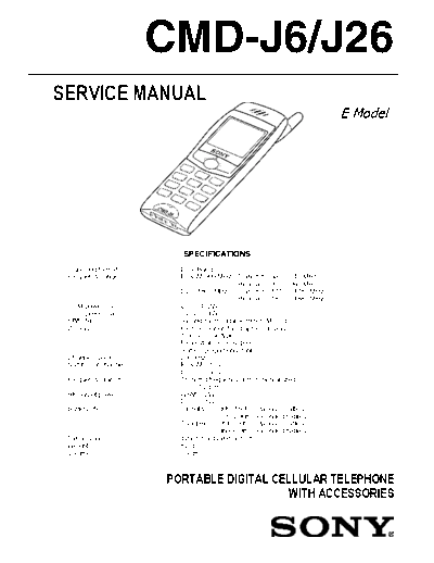 Sony CMD J6-J26  Sony Sony mobile phone service manuals Sony CMD J6-J26.pdf