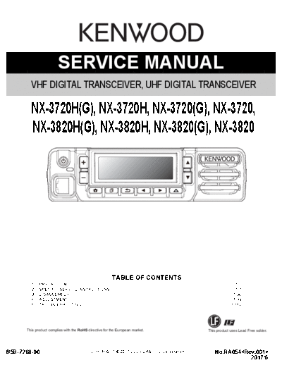 Kenwood NX-3820 RA054 B5B-7268-00  Kenwood Radios NX-3820_RA054_B5B-7268-00.pdf