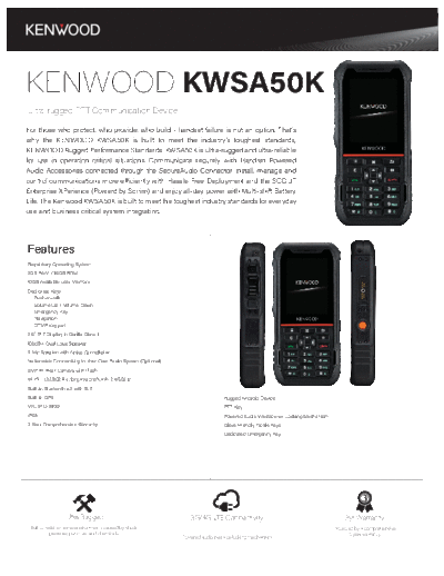 Kenwood KWSA50KS Brochure  Kenwood Radios KWSA50KS_Brochure.pdf