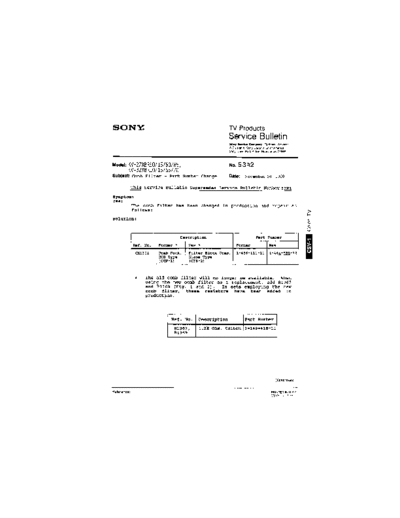 Sony TVP0053  Sony sony tv bulletins sony tv bulletins TVP0053.pdf