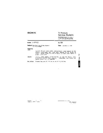 Sony TVP0059  Sony sony tv bulletins sony tv bulletins TVP0059.pdf