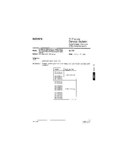 Sony TVP0060  Sony sony tv bulletins sony tv bulletins TVP0060.pdf