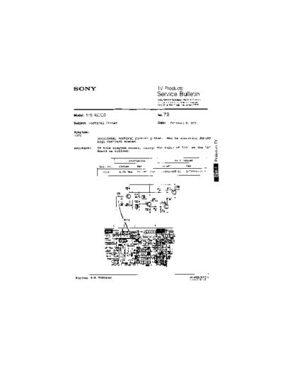 Sony TVP0070  Sony sony tv bulletins sony tv bulletins TVP0070.pdf