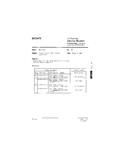 Sony TVP0002  Sony sony tv bulletins sony tv bulletins TVP0002.pdf