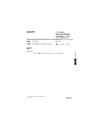 Sony TVP0010  Sony sony tv bulletins sony tv bulletins TVP0010.pdf