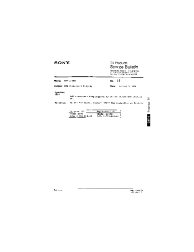 Sony TVP0019  Sony sony tv bulletins sony tv bulletins TVP0019.pdf