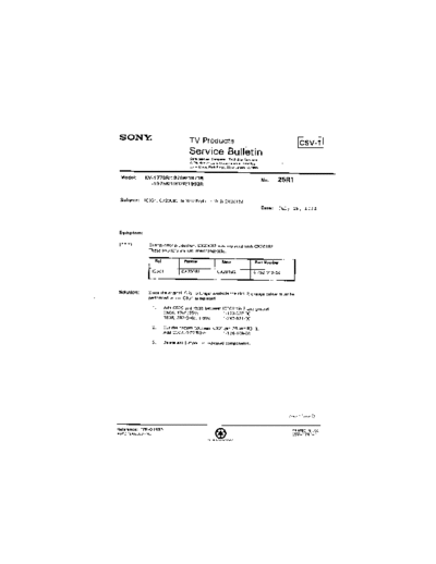 Sony TVP0025  Sony sony tv bulletins sony tv bulletins TVP0025.pdf
