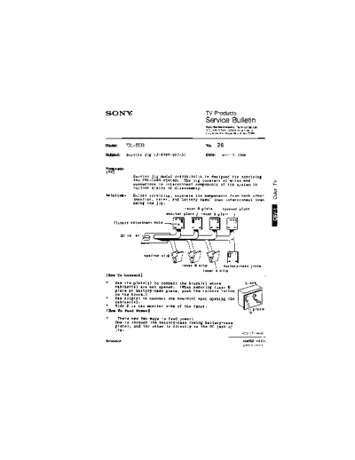 Sony TVP0026  Sony sony tv bulletins sony tv bulletins TVP0026.pdf