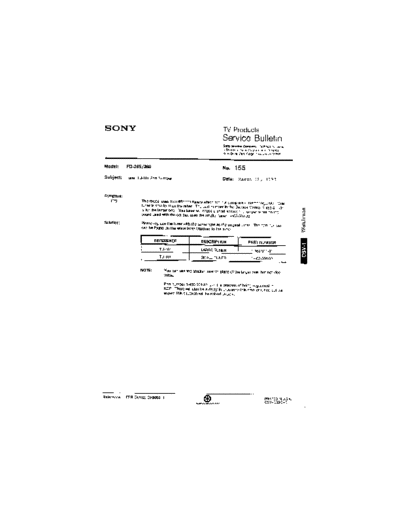 Sony TVP0155  Sony sony tv bulletins sony tv bulletins TVP0155.pdf
