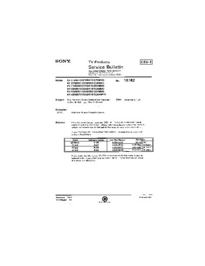 Sony TVP0161  Sony sony tv bulletins sony tv bulletins TVP0161.pdf