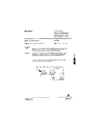 Sony TVP0165  Sony sony tv bulletins sony tv bulletins TVP0165.pdf