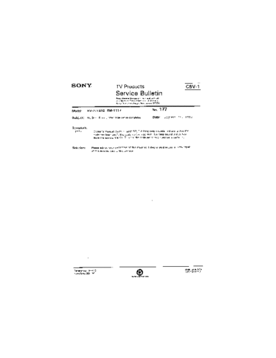 Sony TVP0177  Sony sony tv bulletins sony tv bulletins TVP0177.pdf